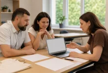 Учасники обговорюють бізнес-ідею під час навчальної консультації